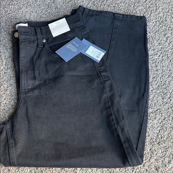 Womens Black Barrel Leg Jeans - Picture 4 of 4